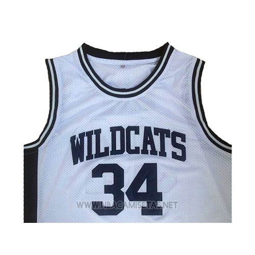 Camiseta Wildcats Len Bias NO 34 Blanco